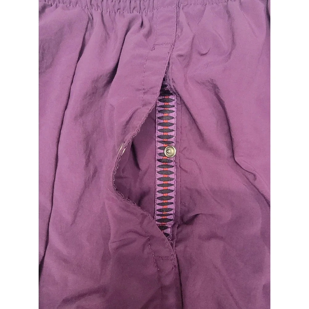 Vintage Big Dogs Swim Trunks Water Shorts Womens Medium Purple Embroidered Logo